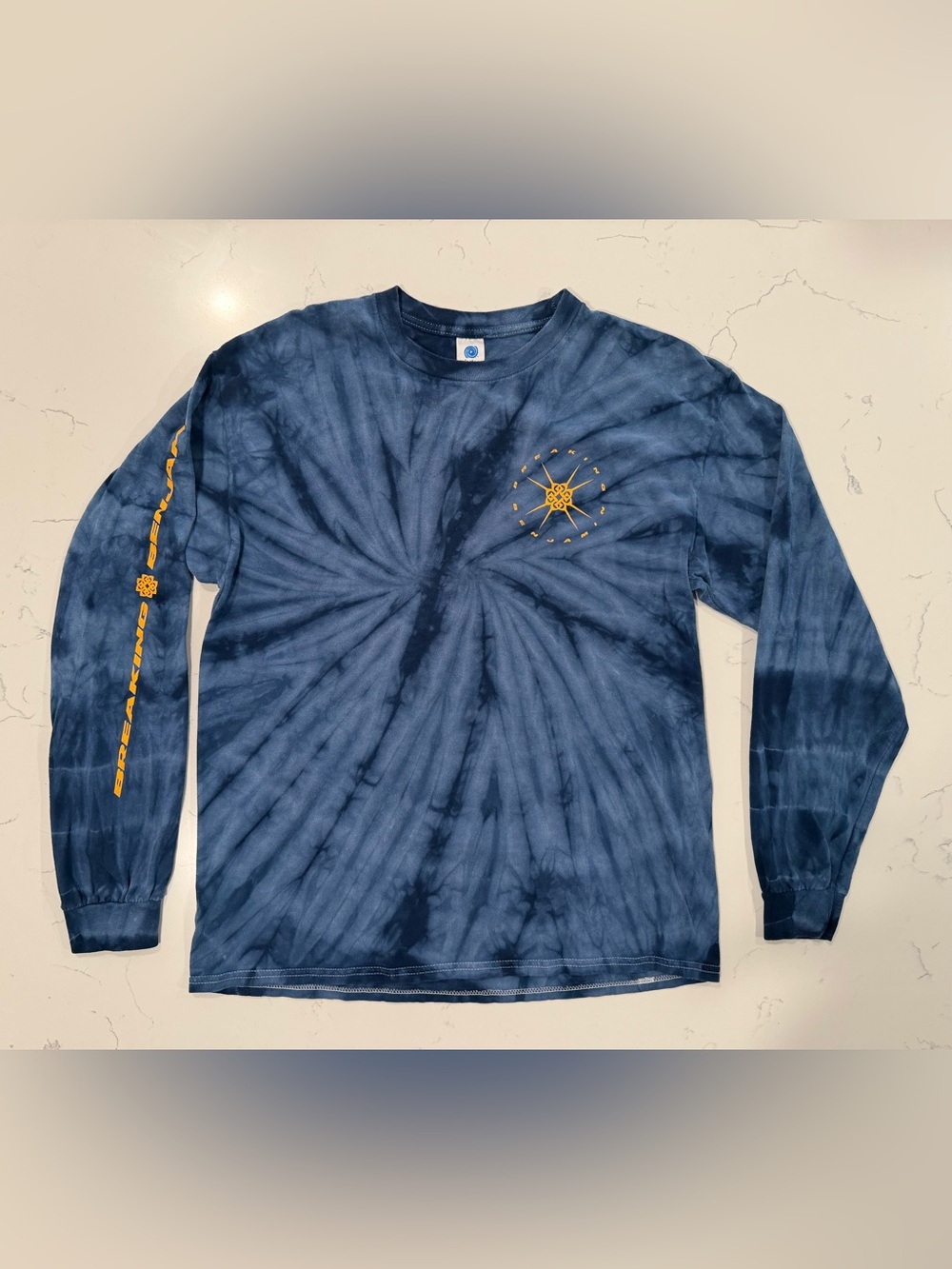 Breaking Benjamin Blue Tie Dye Long Sleeve Band Shirt Size Large